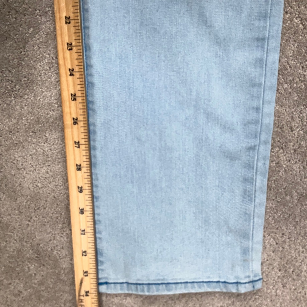 True Religion Ricky Jeans Mens 34 Blue Fade Relaxed Straight Flap Pocket Denim - Picture 9 of 12